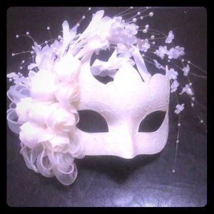 White Masquerade Mask